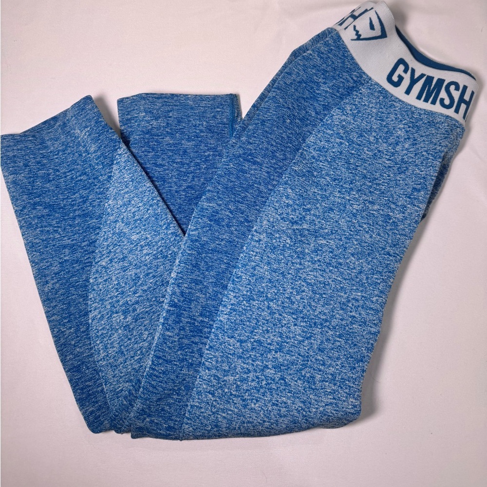 Gymshark Heathered Blue Workout Leggings
